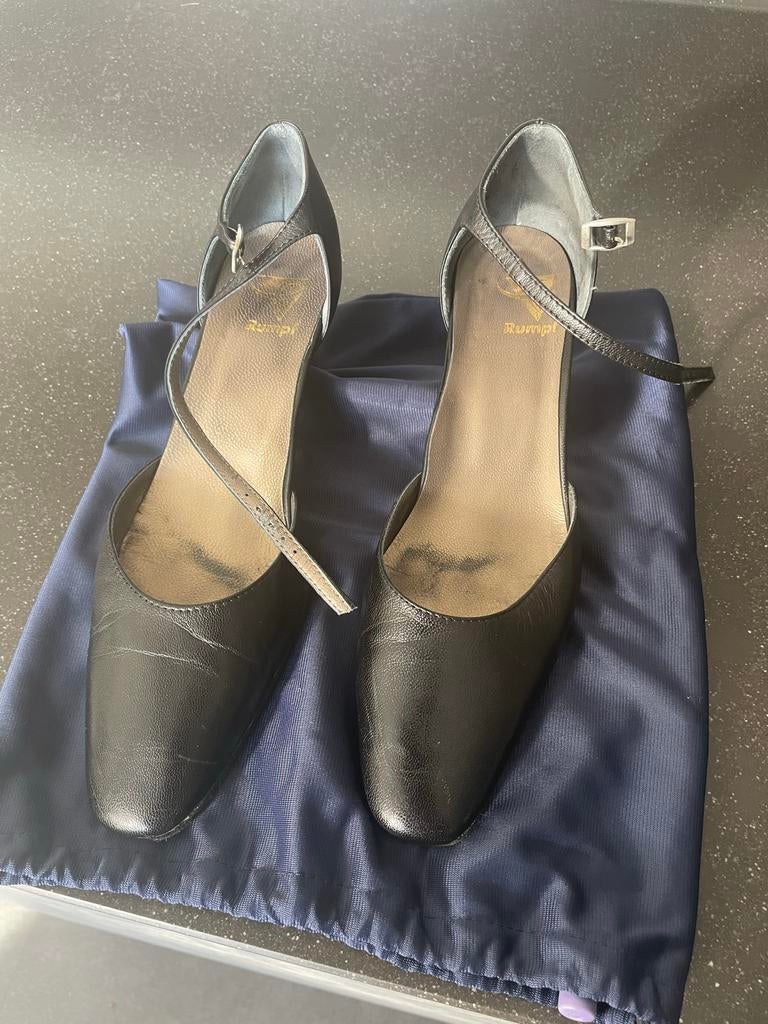 Leren dames Rumf ballroom dans schoenen maat 40., Ophalen, Zwart, Dansschoenen, Gedragen