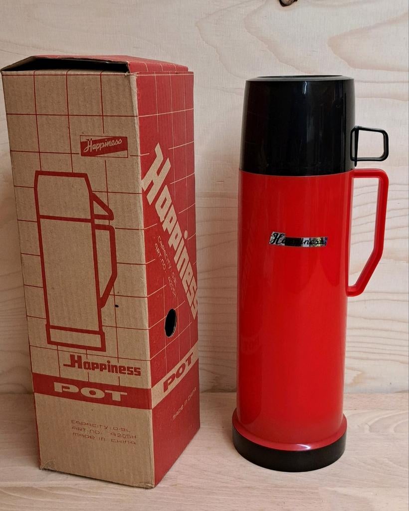 Happiness - retro koffiekan, Verzamelen, Retro, Ophalen of Verzenden, Huis en Inrichting