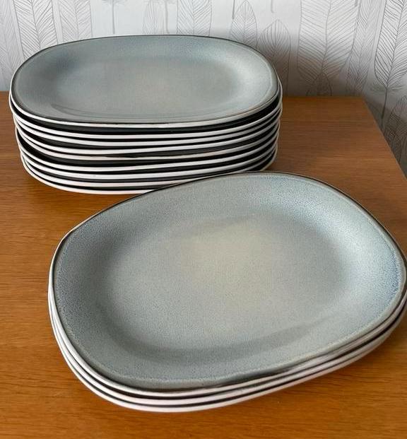 Cosy & Trendy Dinerbord Fez Blauw – Ovaal 24 x 31 cm, Huis en Inrichting, Ophalen, Zo goed als nieuw, Overige stijlen, Bord(en)