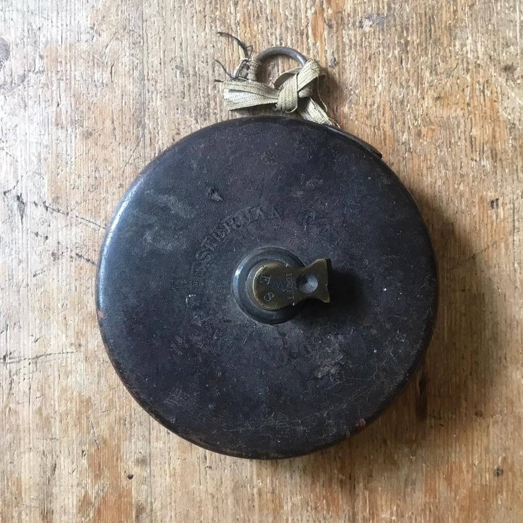 Antiek Chesterman Sheffield-meetlint, Antiek en Kunst, Antiek | Gereedschap en Instrumenten, Ophalen of Verzenden
