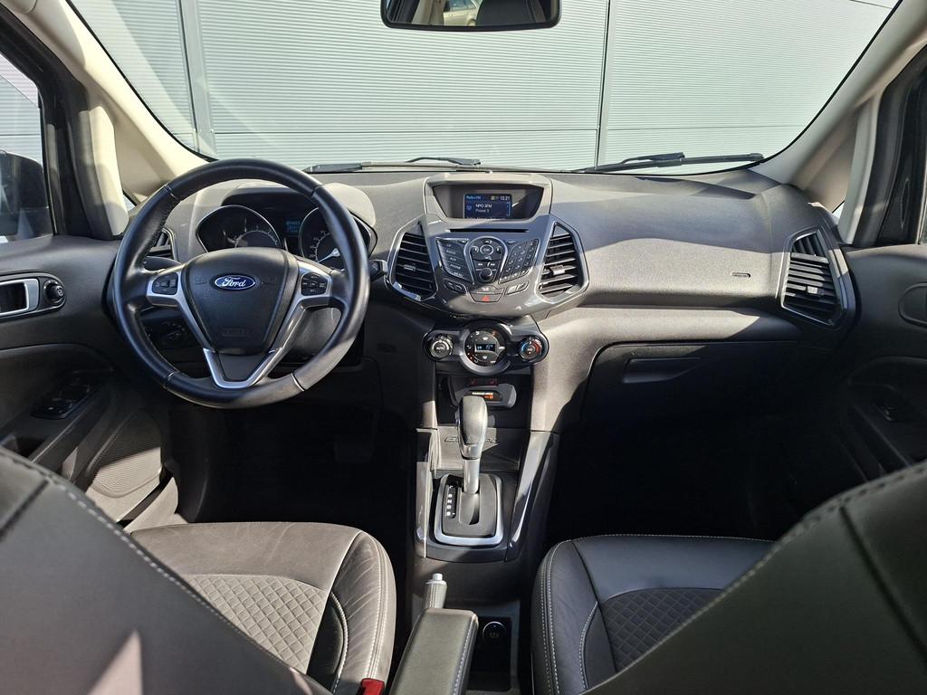 Ford EcoSport 1.5 Ti-VCT Titanium | Automaat | Trekhaak | Cr, Auto's, Euro 6, 400 kg, Leder en Stof, Zwart