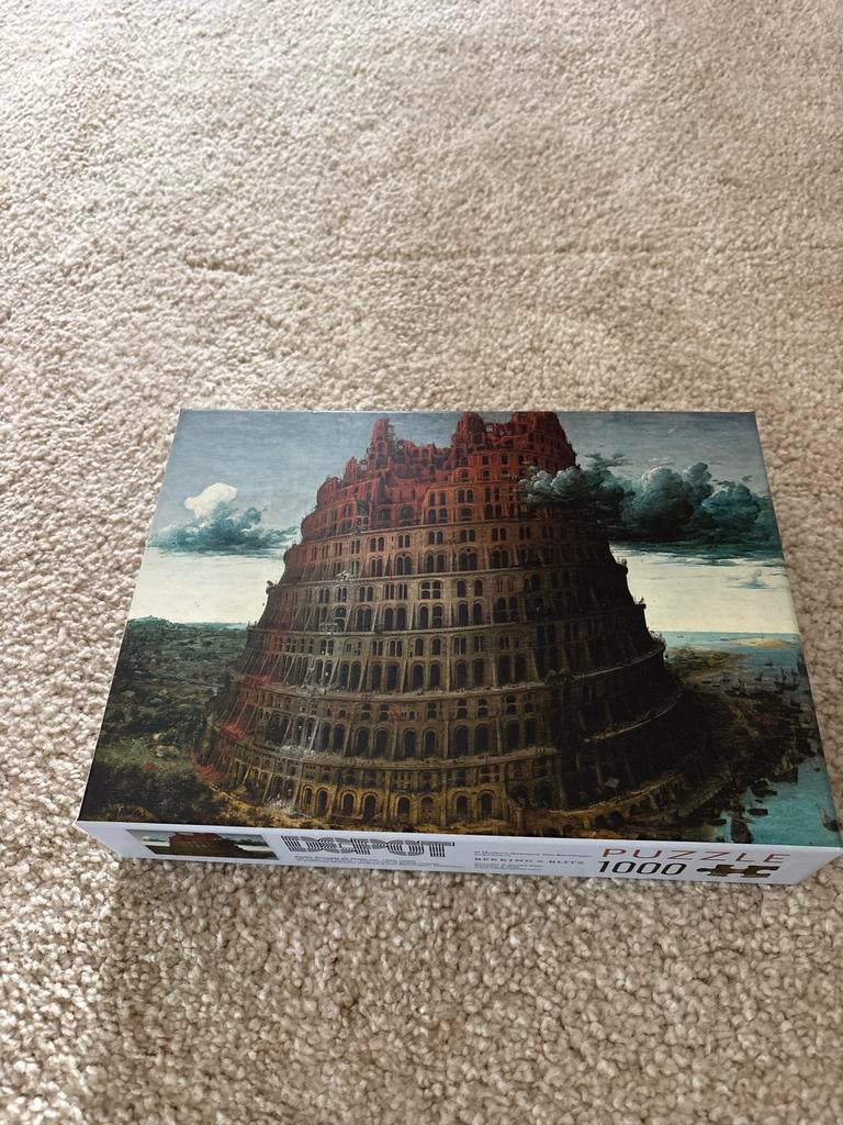 Puzzel De Toren van Babel - Museum Boijmans Van Beuningen, Ophalen of Verzenden, 500 t/m 1500 stukjes, Zo goed als nieuw, Legpuzzel