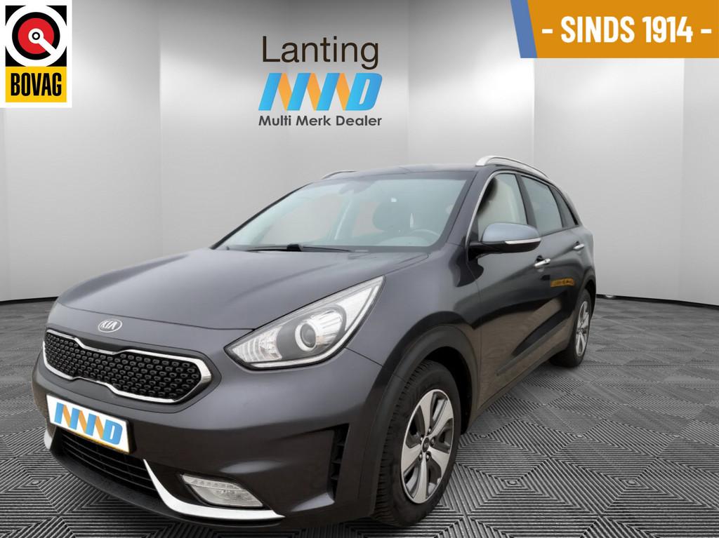 Kia Niro 1.6 GDi Hybrid DynamicLine, Stof, Gebruikt, Met garantie (alle), Origineel Nederlands