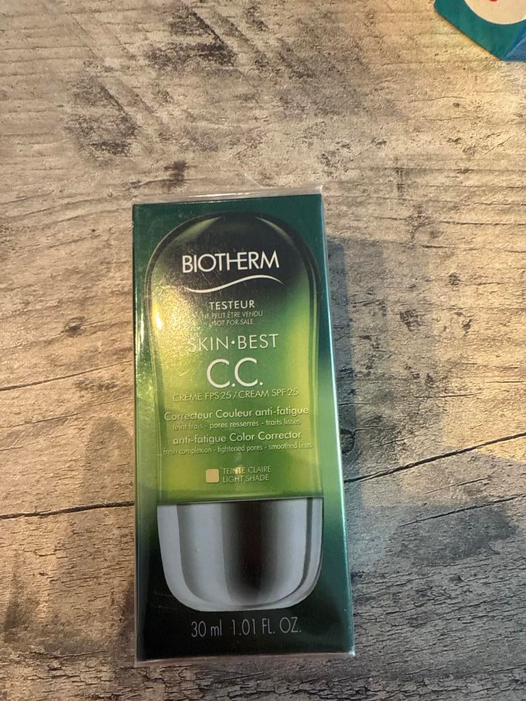Biotherm Skin Best CC Cream - Light Shade 30ml, Gehele gezicht, Beige, Nieuw, Ophalen of Verzenden