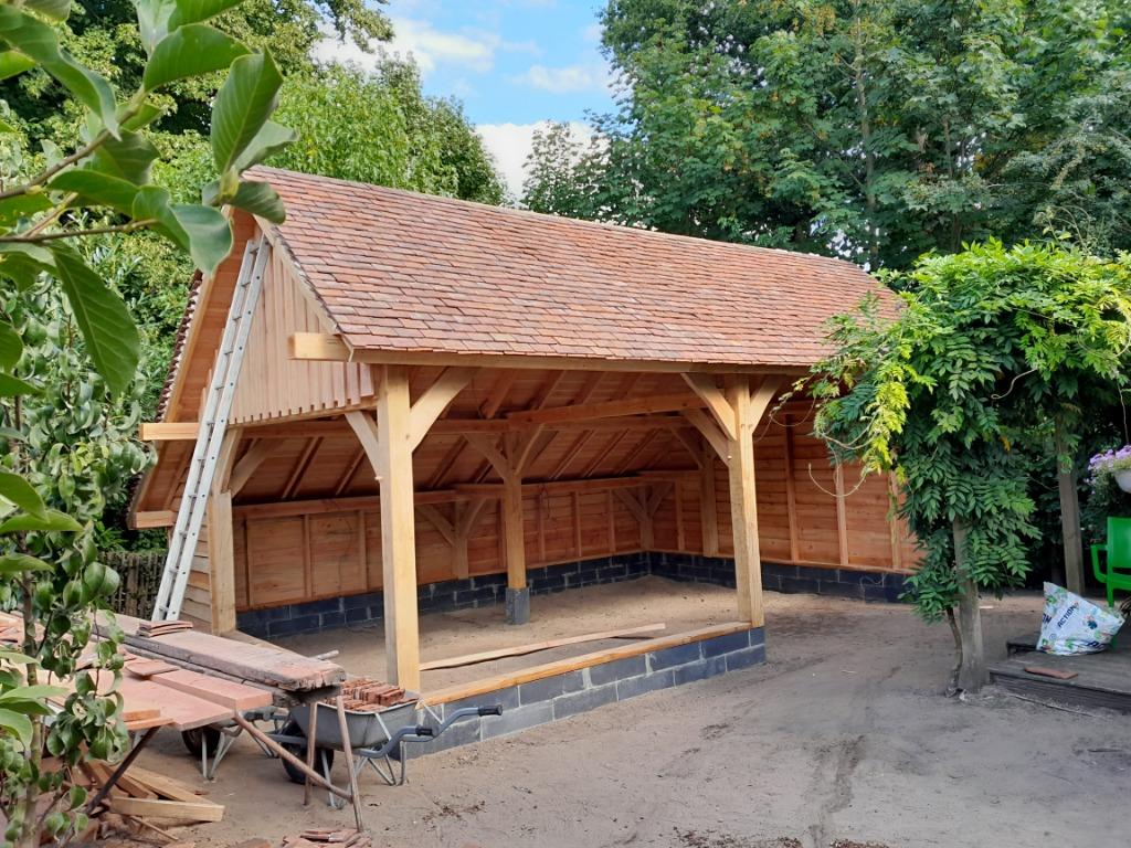 Tuinhuis, overkapping, veranda of carport op maat., Tuin en Terras, 200 tot 400 cm, Nieuw, Ophalen of Verzenden, 500 cm of meer
