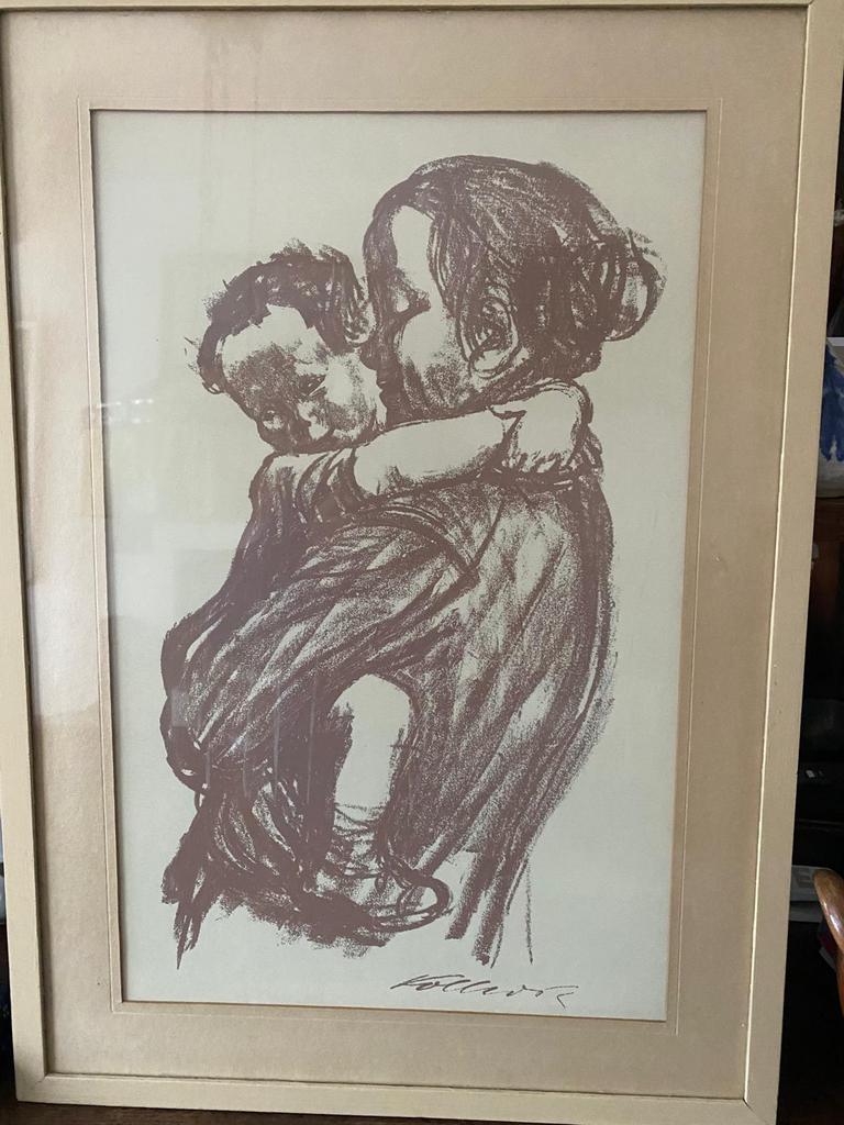 Litho vernis mou Kathe Kollwitz, Ophalen