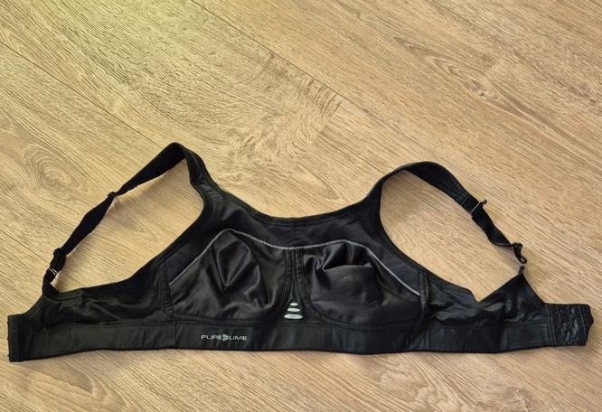 Purelime sport-BH - maat 80F, Purelime, Zwart, Maat 42/44 (L), Ophalen of Verzenden