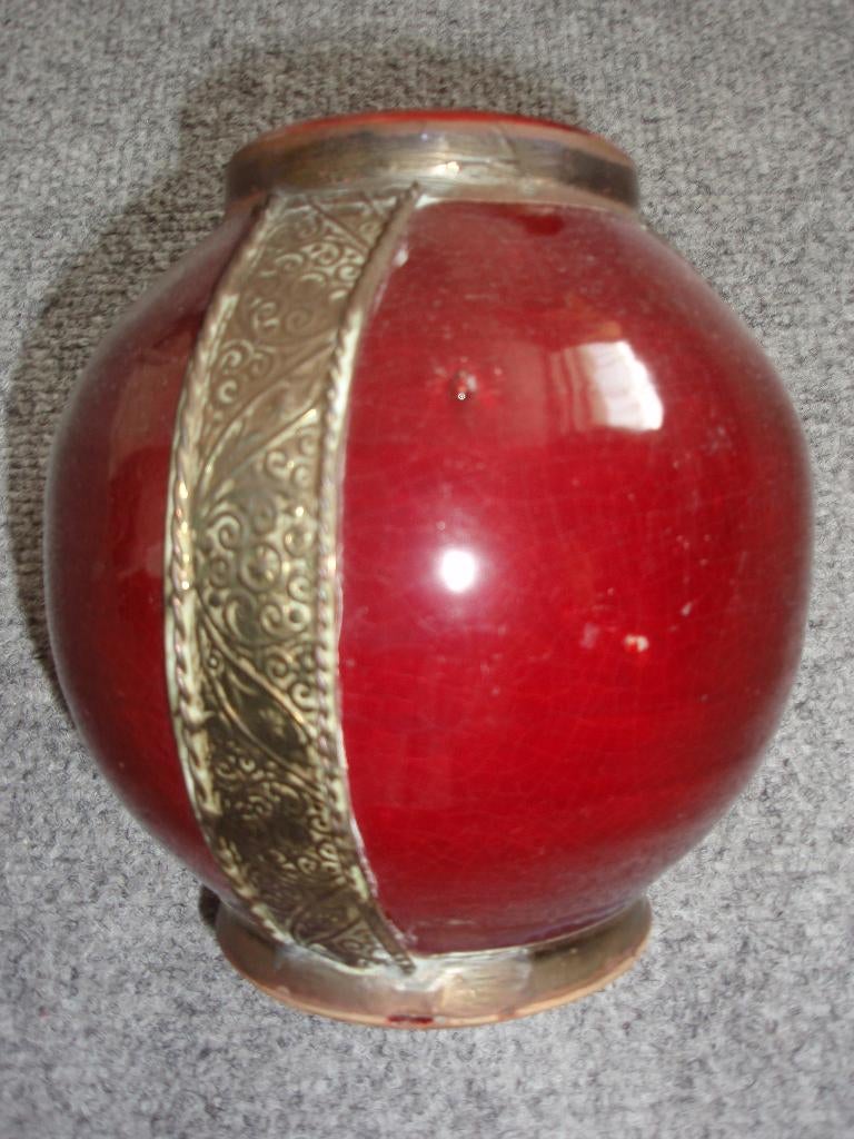 Oosterse vazen met aarde tinten in drie maten - vormen, Overige kleuren, 50 tot 75 cm, Aardewerk of Porselein, Nieuw