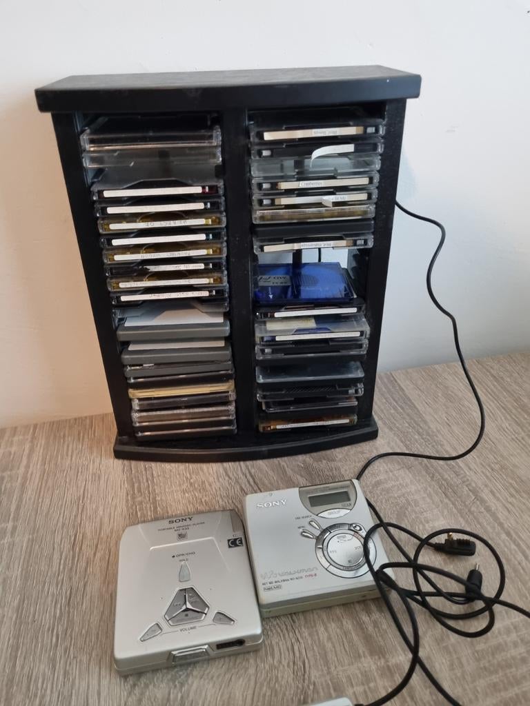 Sony portable minidisc + 30 minidisc, Ophalen, Cd's