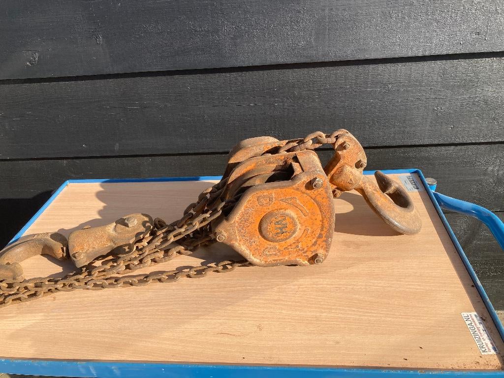 Ketting takel 3 ton, Ophalen, Gebruikt, Handmatig
