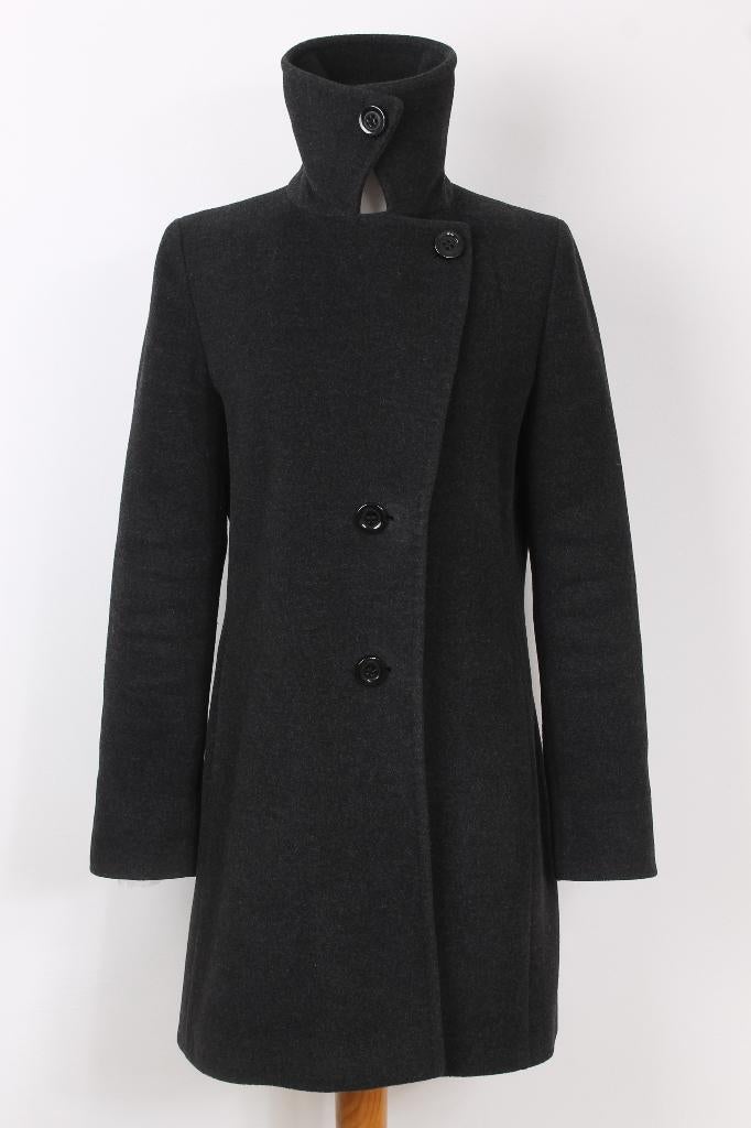 Wollen mantel van GIL BRET, Verzenden, Zo goed als nieuw, Maat 36 (S), Grijs