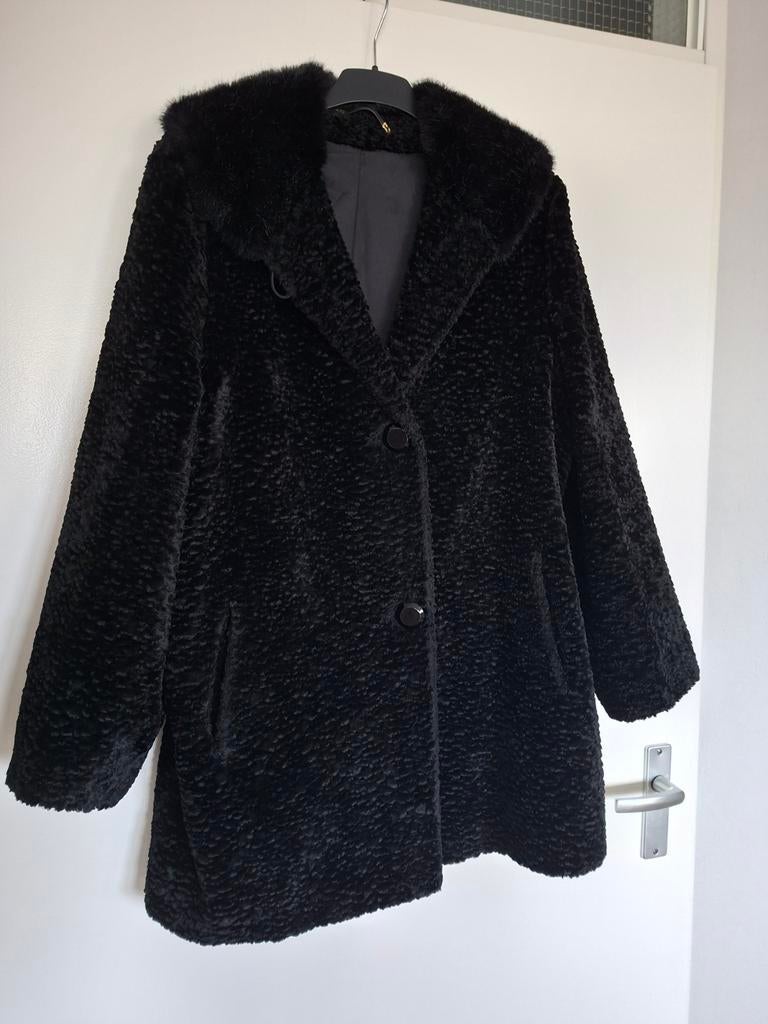 Bontjas Nep Mt 40 Zwart, Kleding | Dames, Ophalen of Verzenden