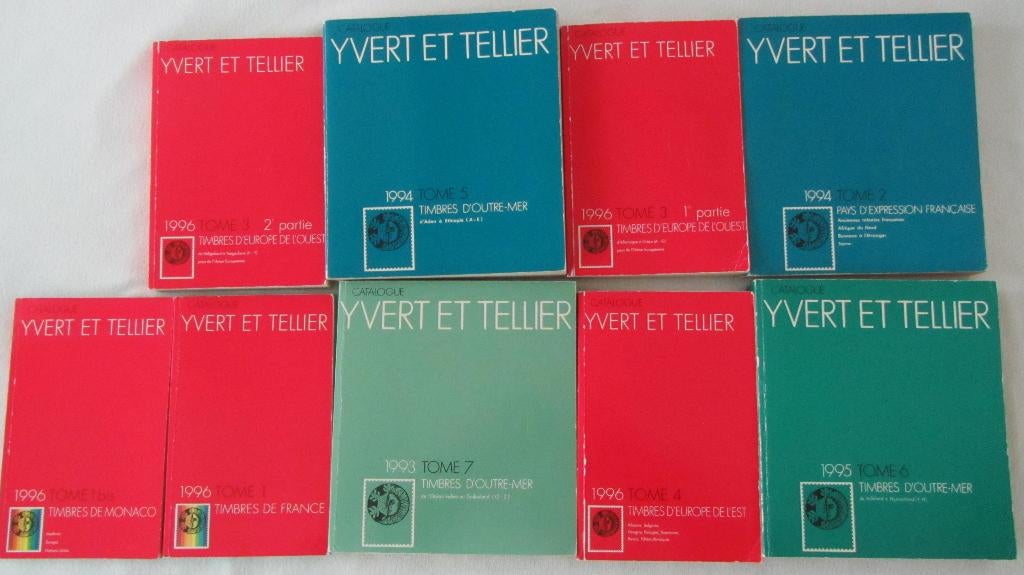 Yvert et Tellier catalogi hele wereld, Ophalen of Verzenden, Catalogus