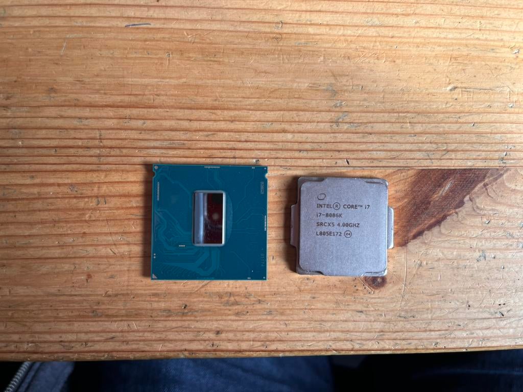 Intel Core i7 8086K delidded, Ophalen of Verzenden, Gebruikt, 6-core, 4 Ghz of meer