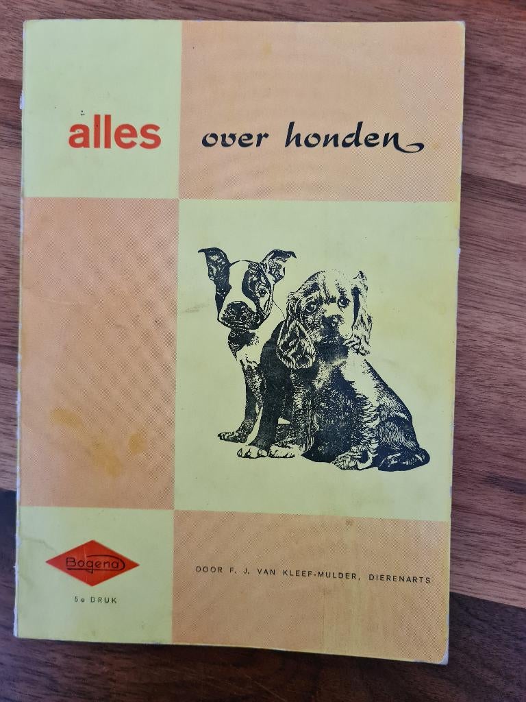 Alles over honden., Ophalen of Verzenden, Gelezen, Overige onderwerpen, F j. Van kleef - mulder,