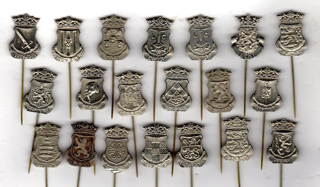 20 SPELDJES WAPENS BELGISCHE STEDEN (A1), Verzenden, Zo goed als nieuw, Overige onderwerpen