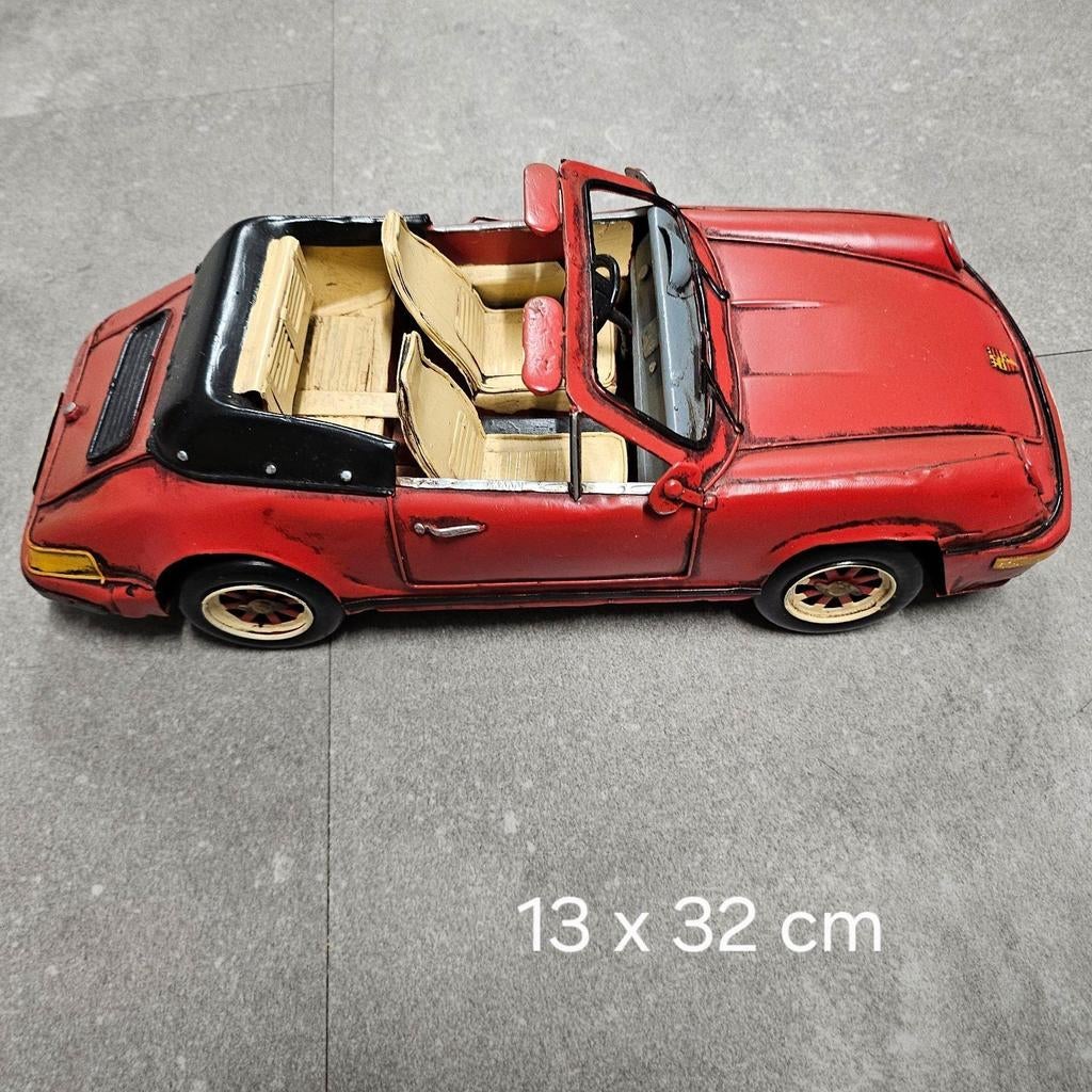 Vintage rode speelgoedauto - modelauto, Ophalen of Verzenden, Zo goed als nieuw, Auto, Overige merken