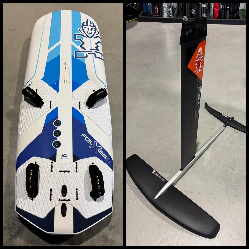 Starboard Foil X 125 + Starboard Evolution Windfoil set, Ophalen, Zo goed als nieuw, Plank, 7 m² of meer