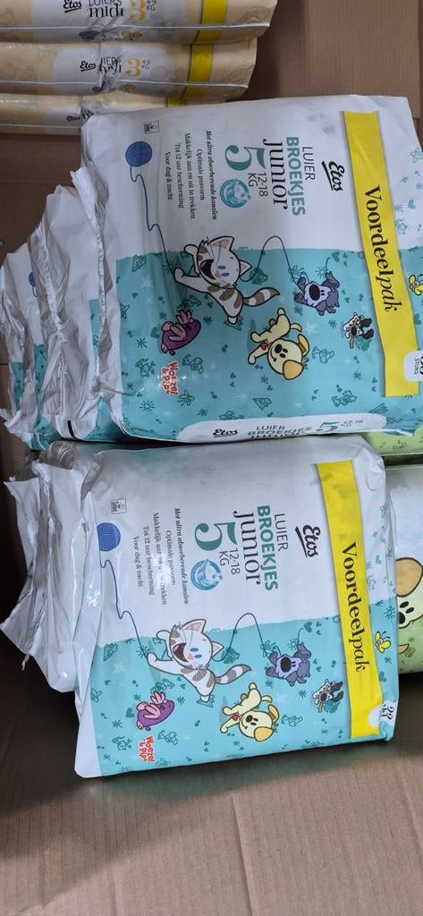 Etos Luier Broekjes Junior 5 - Woezel en Pip, Kinderen en Baby's, Badjes en Verzorging, Overige merken, ., Overige typen, Nieuw