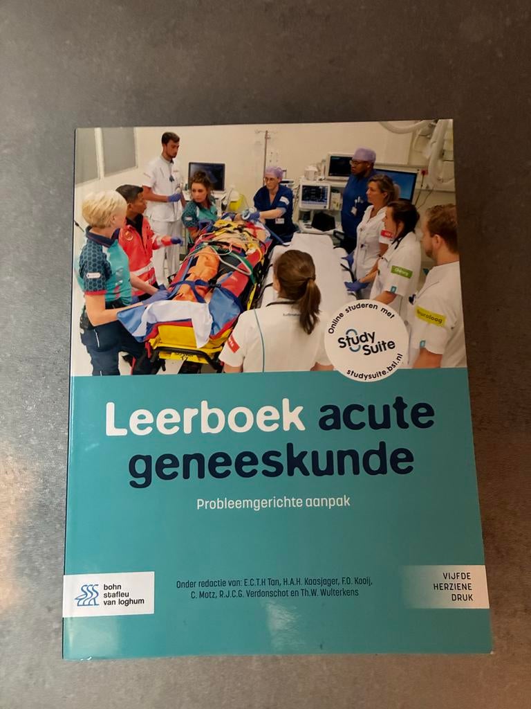 Leerboek acute geneeskunde, Boeken, Studieboeken en Cursussen, Ophalen of Verzenden, Beta, Zo goed als nieuw, HBO