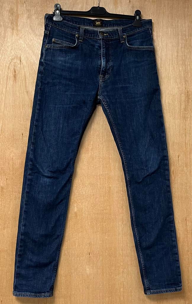Lee Rider slim fit spijkerbroek blauw - Maat W33 L34, Ophalen of Verzenden, Zo goed als nieuw, Blauw, W33 - W34 (confectie 48/50)