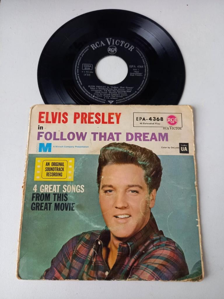 Elvis Presley - Follow That Dream - Single, Gebruikt, 7 inch, Single, Ophalen of Verzenden