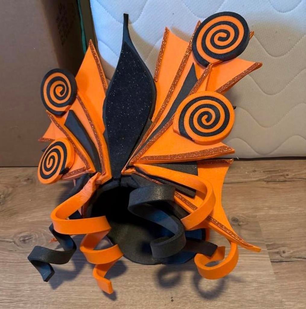 Carnavalshoed Oranje/Zwart - Nieuw, Ophalen, Nieuw, Carnaval, Accessoires