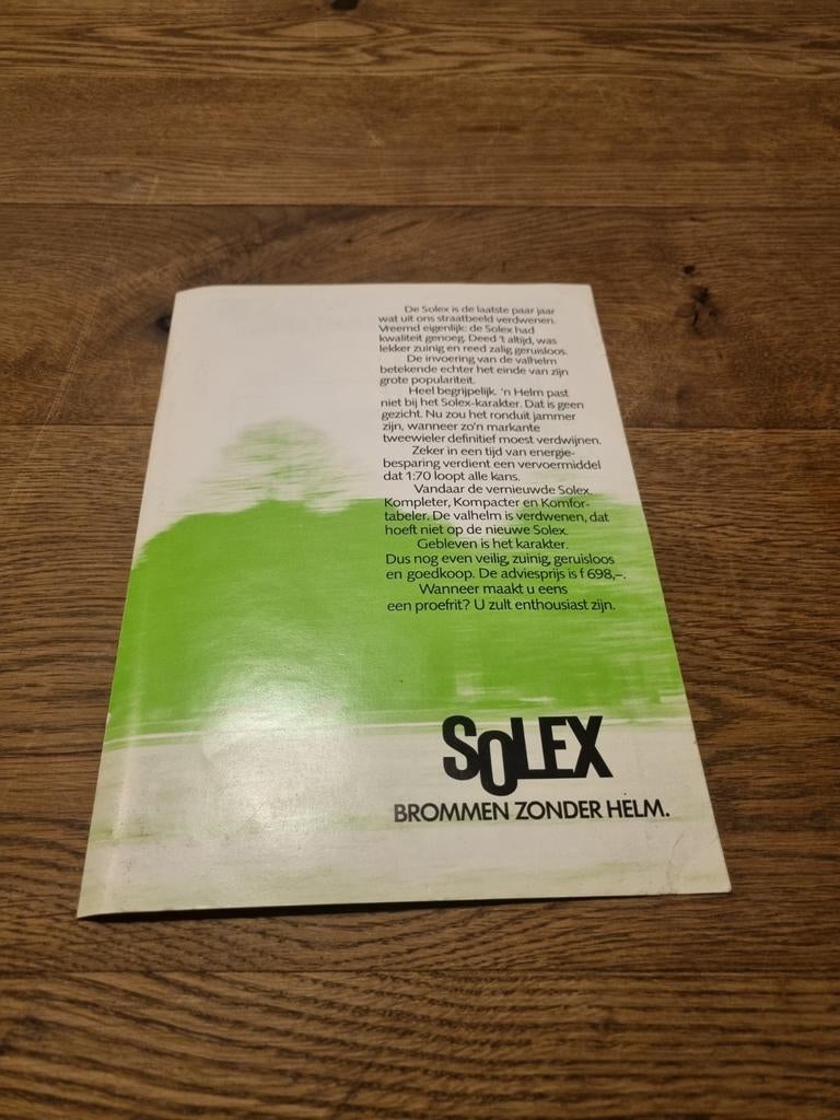 Solex folder origineel, Fietsen en Brommers, Ophalen of Verzenden, Gebruikt