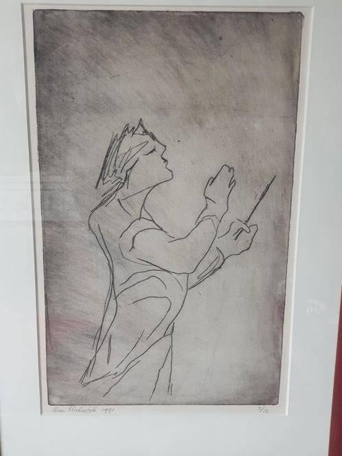Ets Ria Halswijk de dirigent 2 / 12 genummerd en gesigneerd, Ophalen