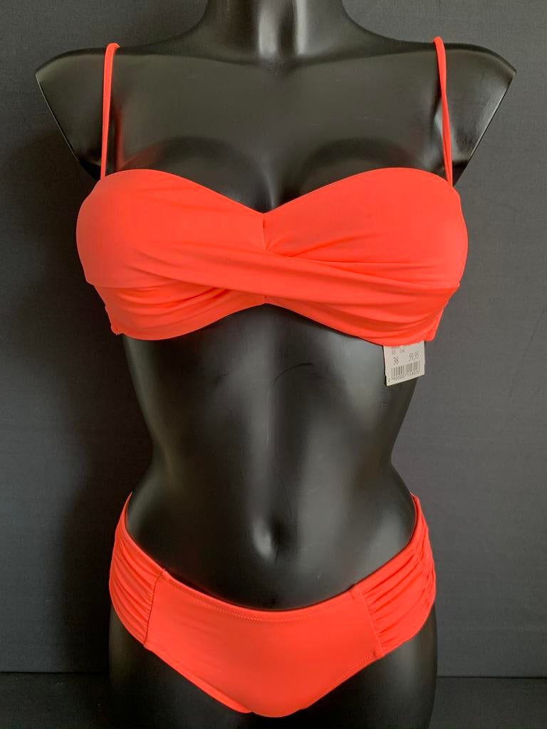 Watercult bikini top maat 38b slip 36 kan strapless, Verzenden, Nieuw, Roze, Bikini