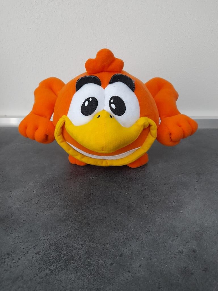 Oranje Angry bird knuffel., Ophalen of Verzenden, Zo goed als nieuw, Overige typen