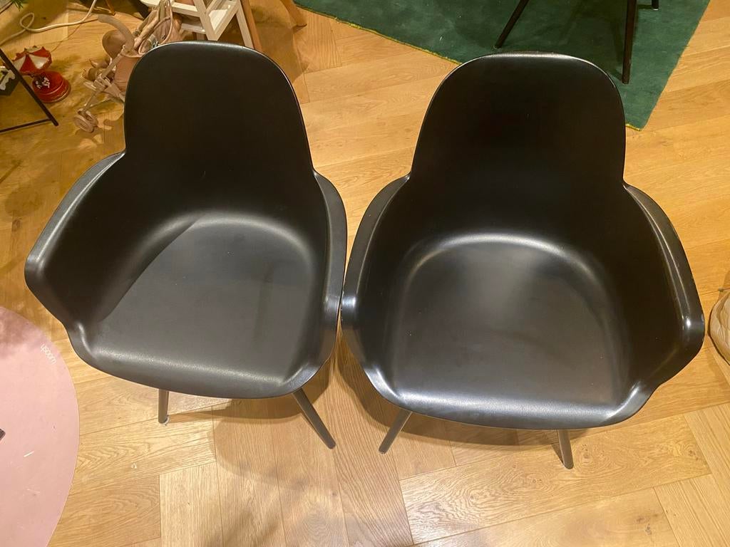 2x Zuiver Albert Kuip stoelen - Zwart, Ophalen, Gebruikt, Zwart, Twee