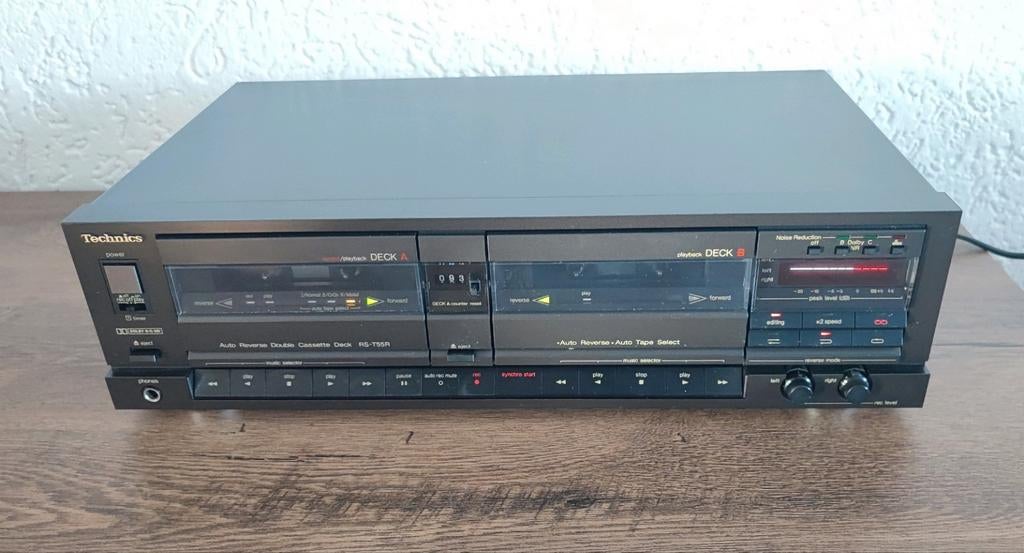 Technics RS-T55R Dubbel Cassettedeck, Ophalen, Dubbel, Overige merken, Auto-reverse
