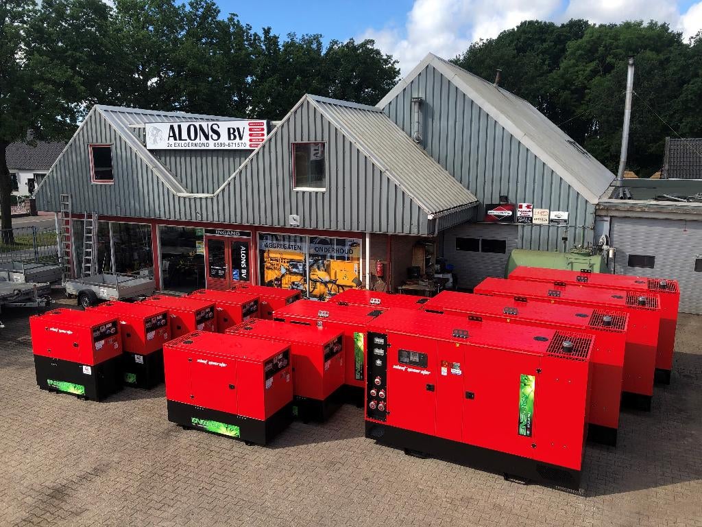Generator Aggregaat Generatoren Aggregaten 1 kVA tot 500 kVA, Ophalen of Verzenden, Alons B.V, Info@alonsbv.nl, Noorderkijl 1, 9571AR 2e Exloërmond