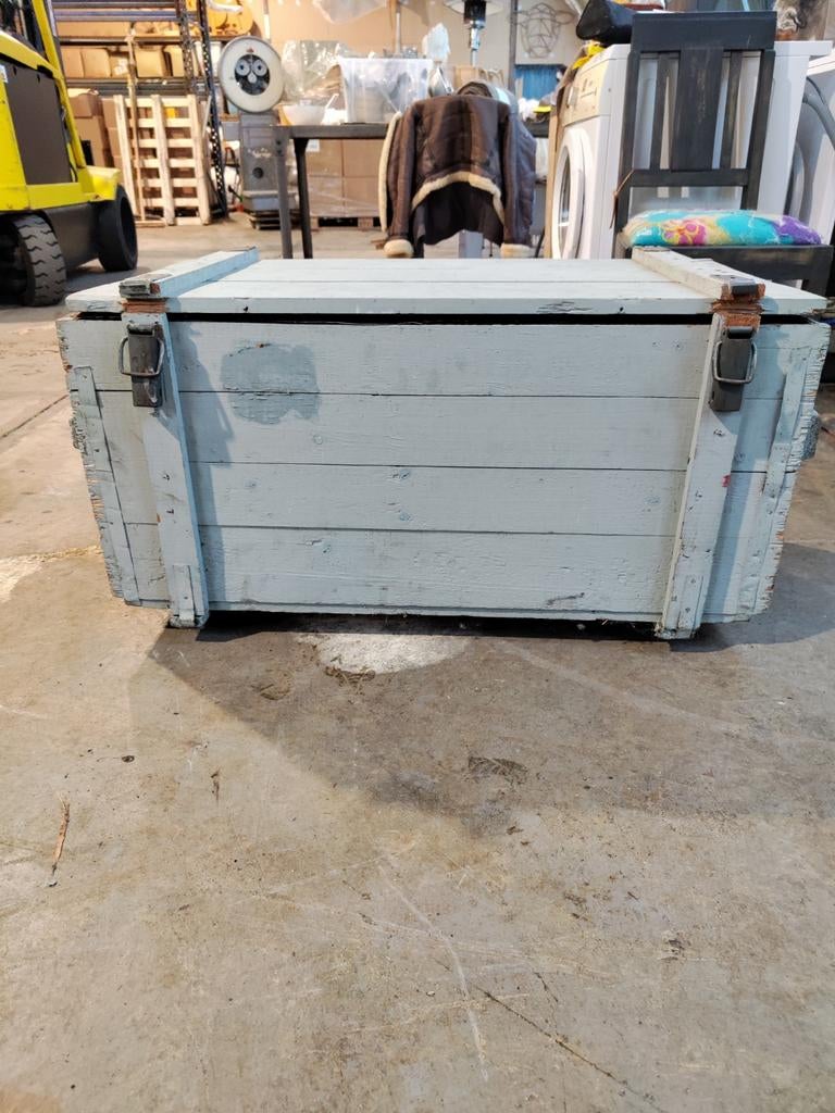 Leuke oude leger kist als salontafel, Ophalen, 50 tot 100 cm, 50 tot 100 cm, Minder dan 50 cm