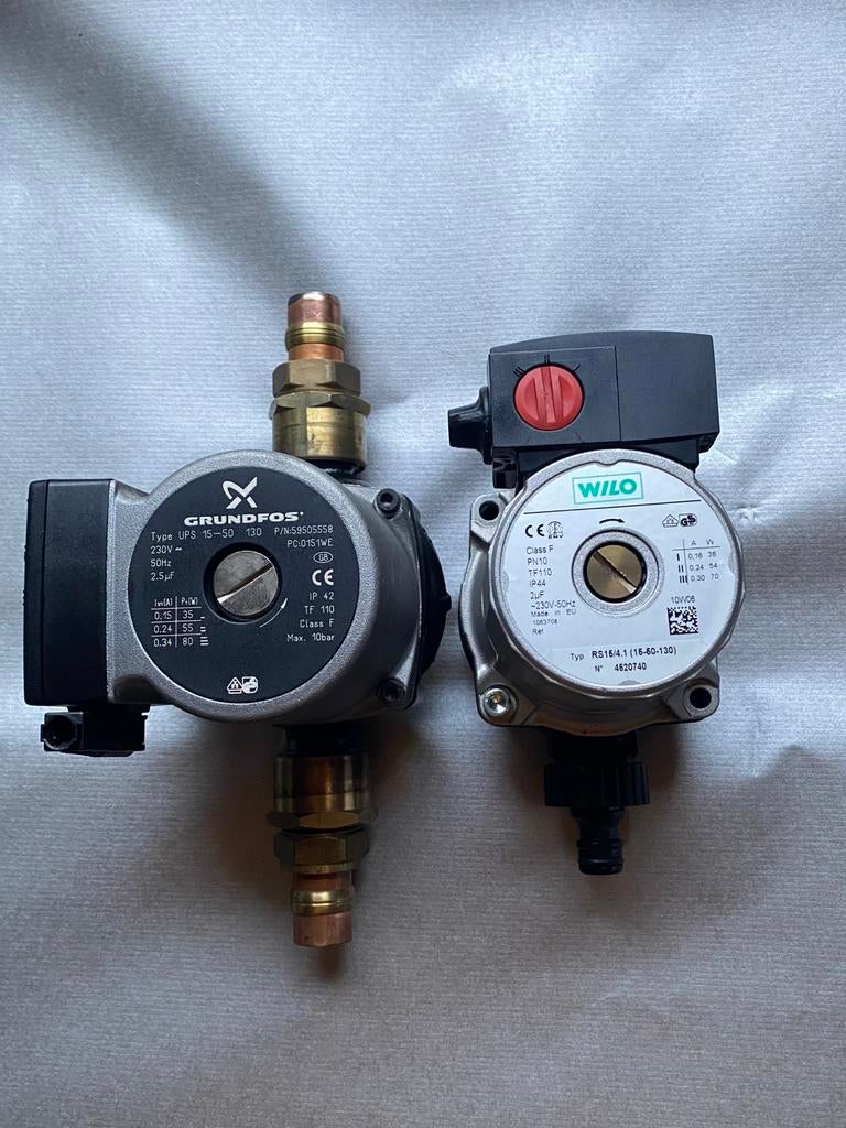 Cv pompen wilo en grundfos + verzending PostNL, Doe-het-zelf en Verbouw, Gebruikt, Minder dan 30 cm, Verzenden, Overige typen