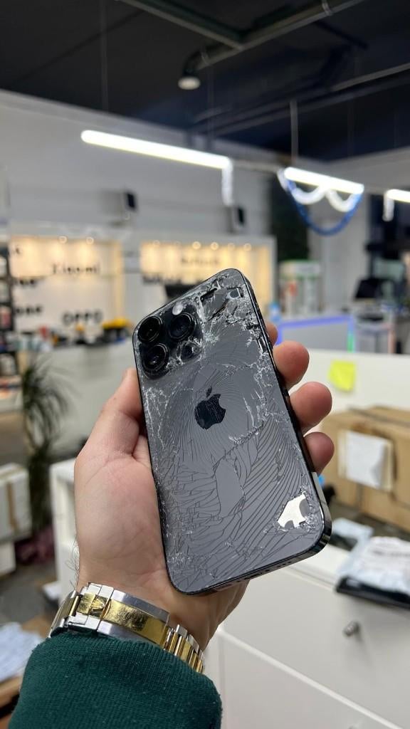 iPhone 11 12 13 Pro 14 15 Pro Max 16 achterkant reparatie, Telecommunicatie, Mobiele telefoons | Toebehoren en Onderdelen, Ophalen of Verzenden