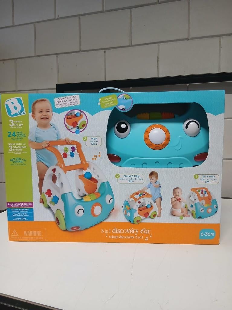 B-kids Ontdekkingsauto Discovery Car, Ophalen of Verzenden, Nieuw, Loopfiets