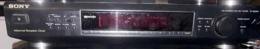 Sony ST-SE520 Tuner - Nagekeken en in goede staat, Audio, Tv en Foto, Tuners, Ophalen of Verzenden, Gebruikt, Analoog