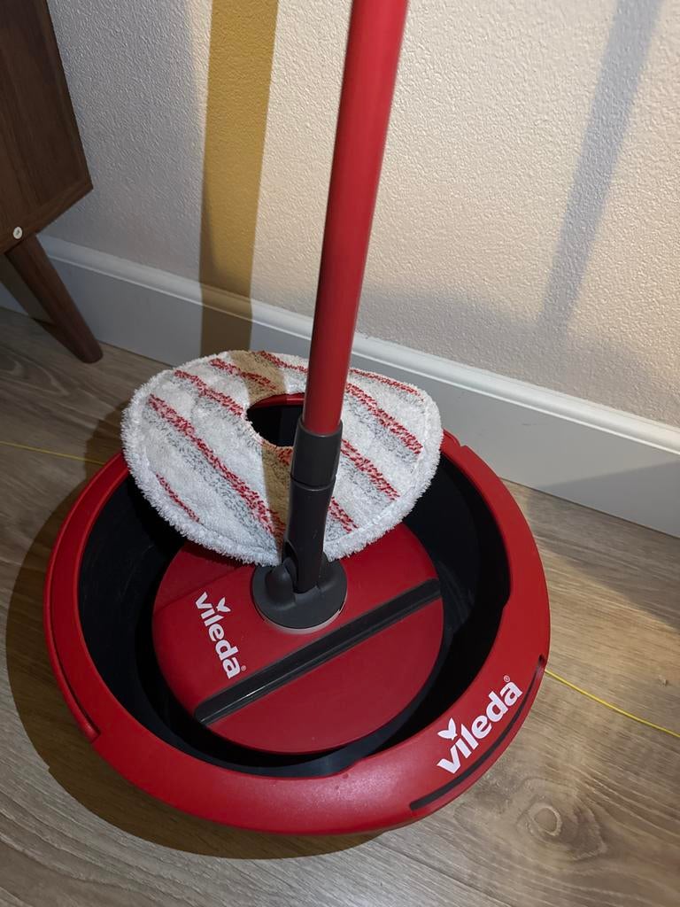 Vileda Spin&Clean Dweilsysteem, Ophalen of Verzenden, Dweilemmer, -bak, of -wagen