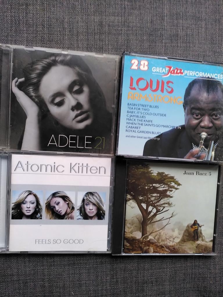 Louis Armstrong Joan Baez Adele Atomic Kitten, Ophalen of Verzenden, Zo goed als nieuw