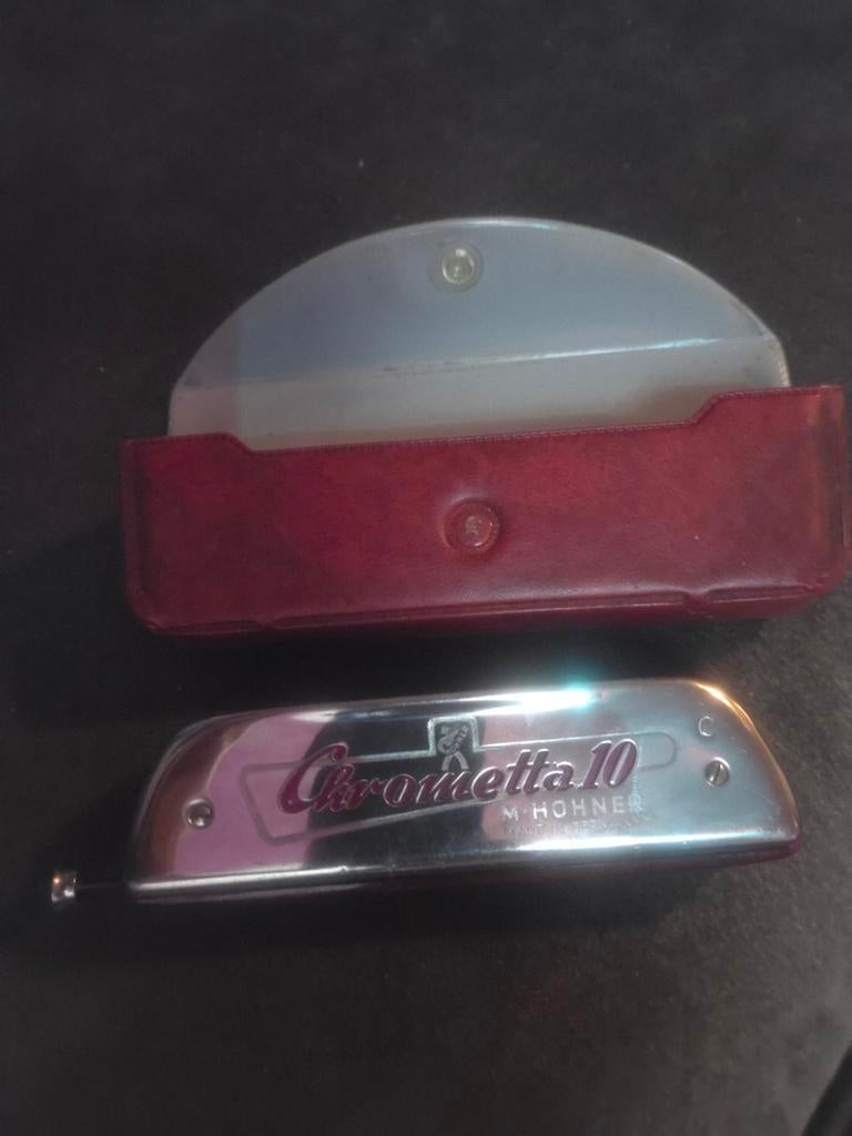 Chrometta 10 Mondharmonica - Klassieker!, Muziek en Instrumenten, Gebruikt, Overige typen, Chromatisch, Ophalen of Verzenden