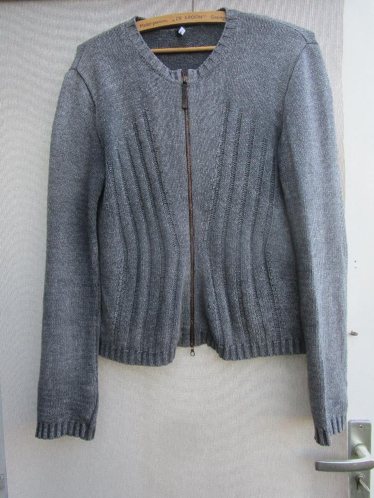 Vest KRIZIA  JEANS mt 40  grijs, Kleding | Dames, Truien en Vesten, Maat 38/40 (M), KRIZIA JEANS, Verzenden, Nieuw