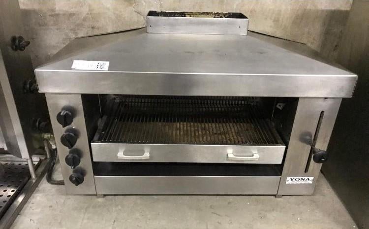 2x Pita oven / grill / salamander op gas -  4 en 6 brander, Ophalen, Gebruikt, 60 cm of meer, Grill