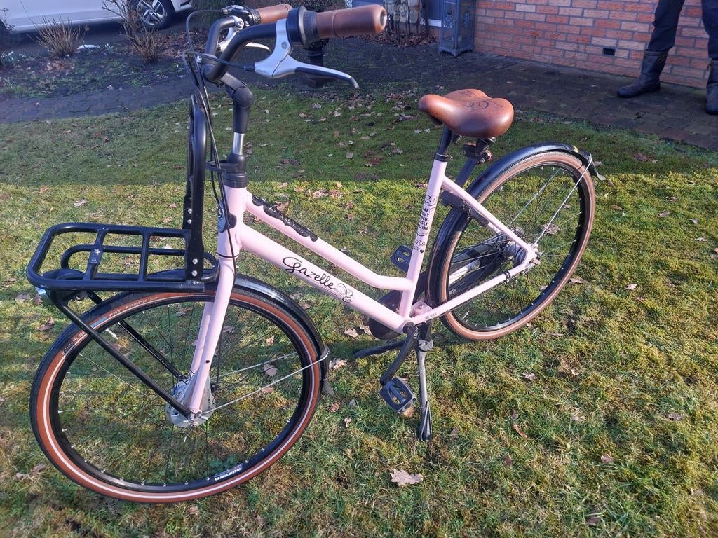 Roze Gazelle Miss Grace Damesfiets, Fietsen en Brommers, Fietsen | Dames | Damesfietsen, Ophalen, Versnellingen, Gazelle, 53 tot 56 cm