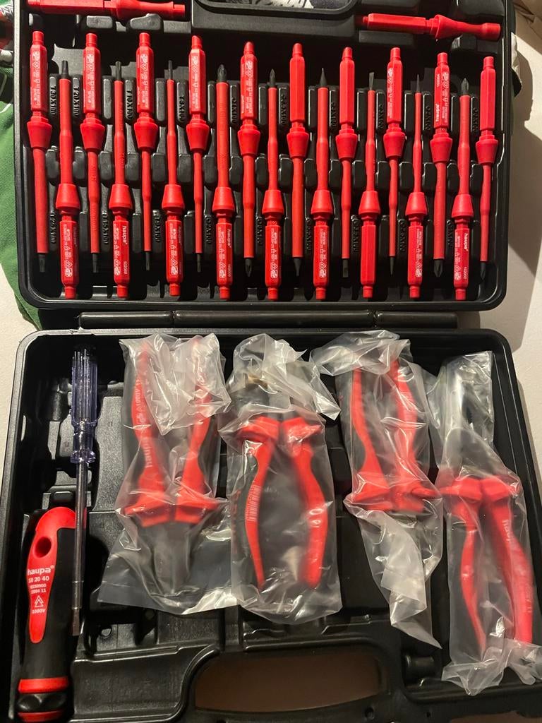 Nieuw Haupa set geïsoleerde tangen schroevendraai, Ophalen of Verzenden, Nieuw