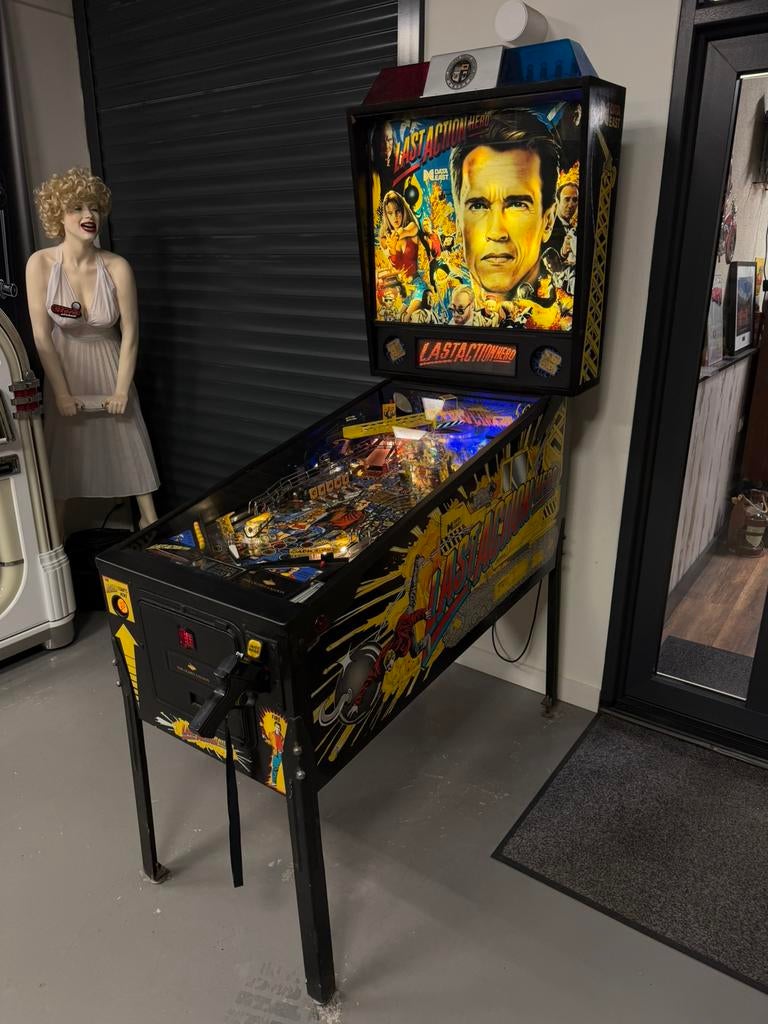 Prachtige flipperkast Data East Last Action Hero Pinball, Verzamelen, Automaten | Flipperkasten, Ophalen, Data East, Zo goed als nieuw