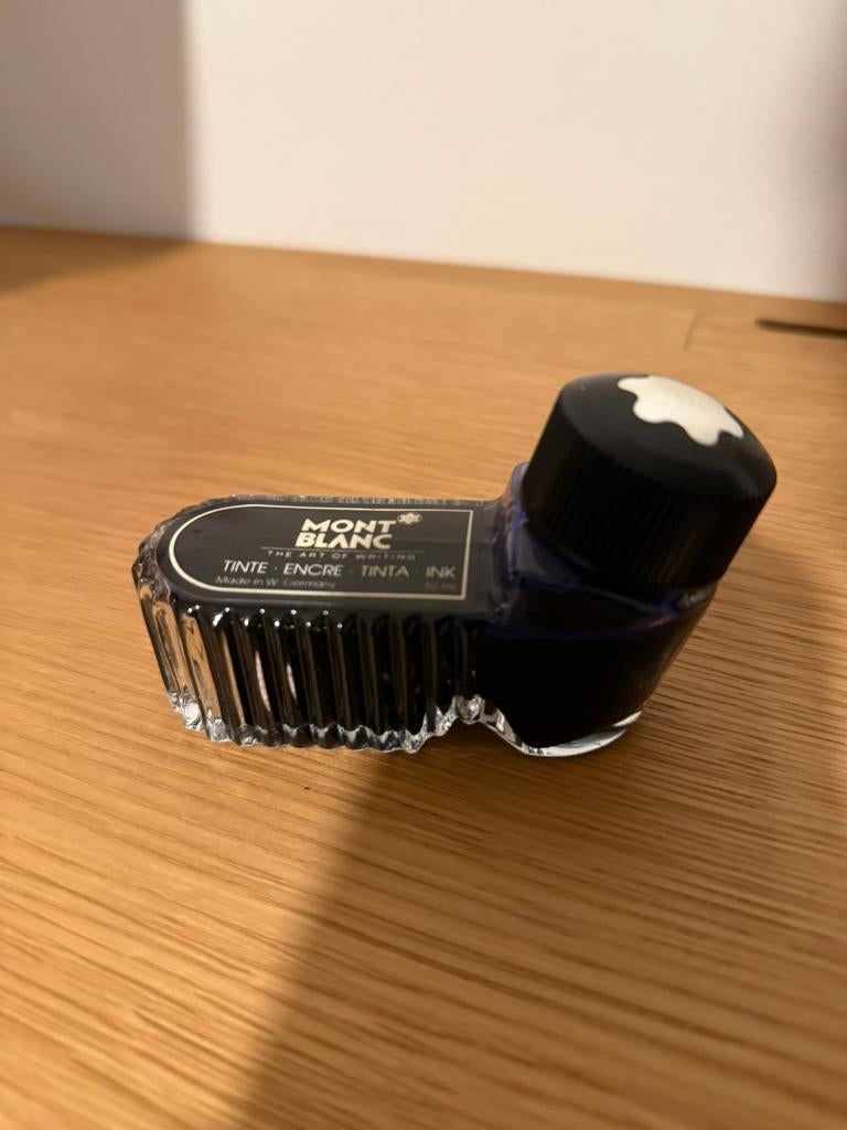 Vintage inktpot Mont Blanc inkt, Antiek en Kunst, Curiosa en Brocante, Ophalen of Verzenden