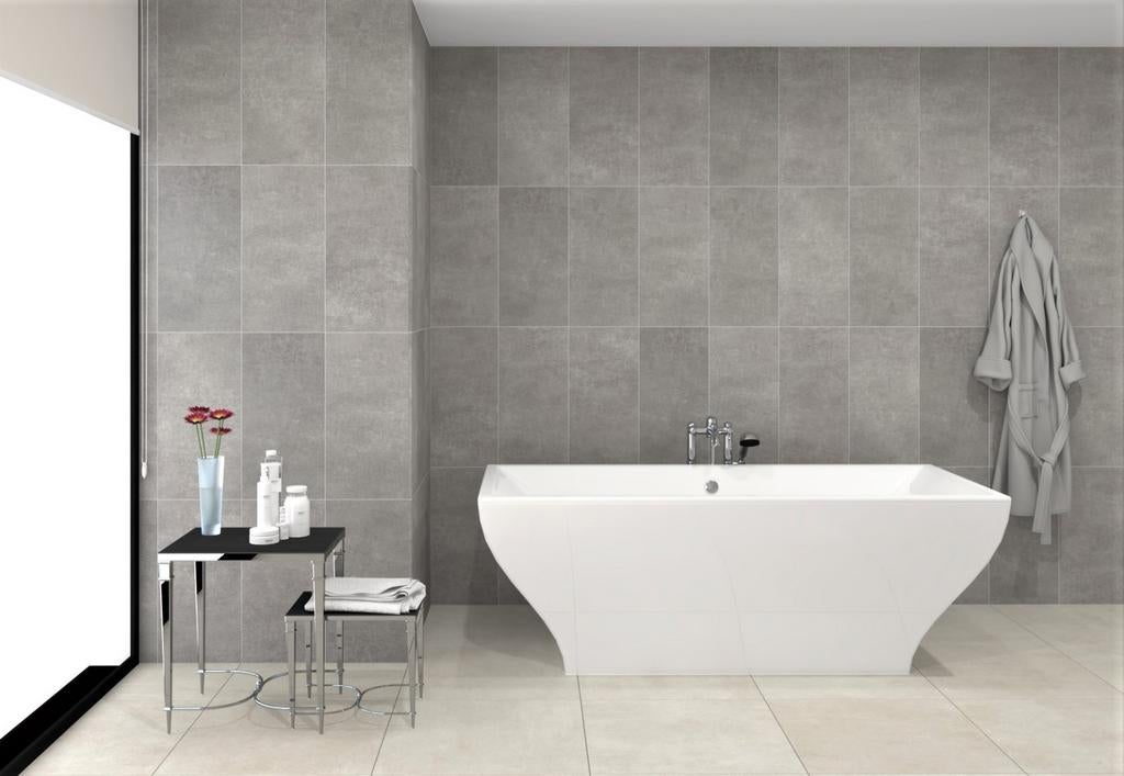 Villeroy & Boch Grijs Mat Vloer- wandtegel 30x60 15€/m2, Ophalen, 40 tot 60 cm, Keramiek, Nieuw