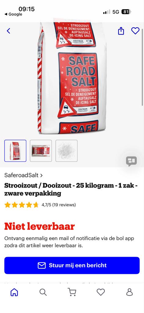 Strooizout / Dooizout - 25 kg, Ophalen, Overige soorten, Voorwerp of Figuurtje